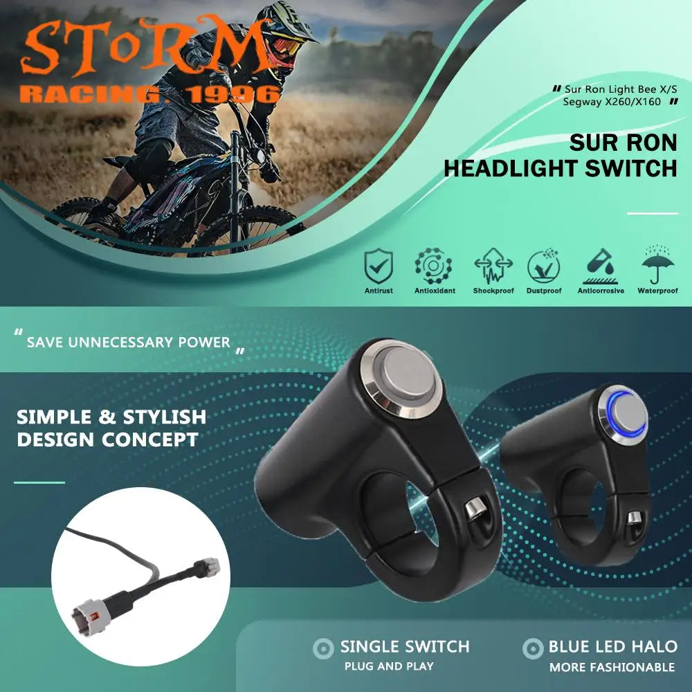 Light switch button for surron